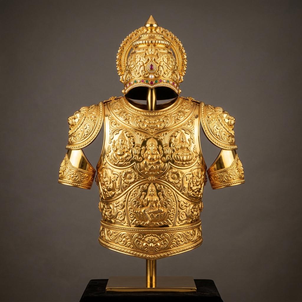 Gold Kavasam ( Copper with Gold Polish )