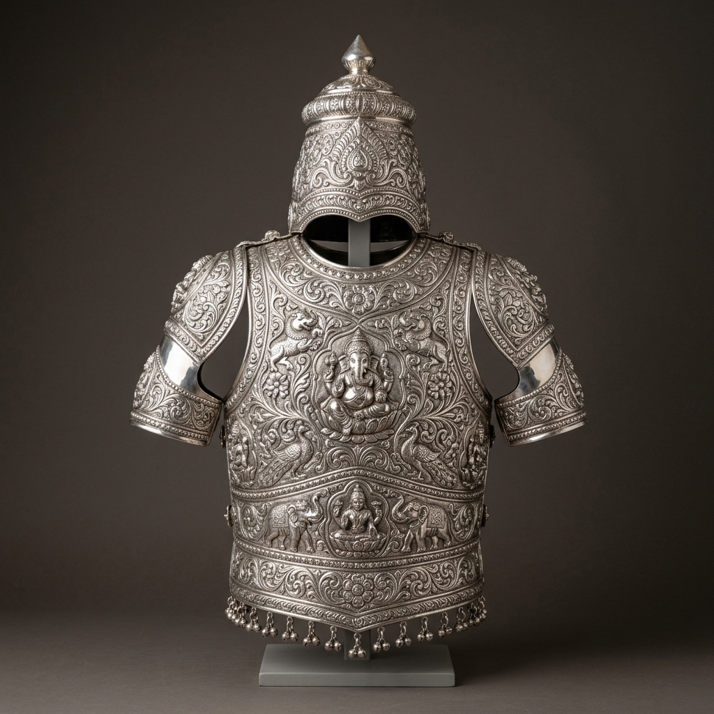 Silver Kavasam ( Copper with Silver polish )